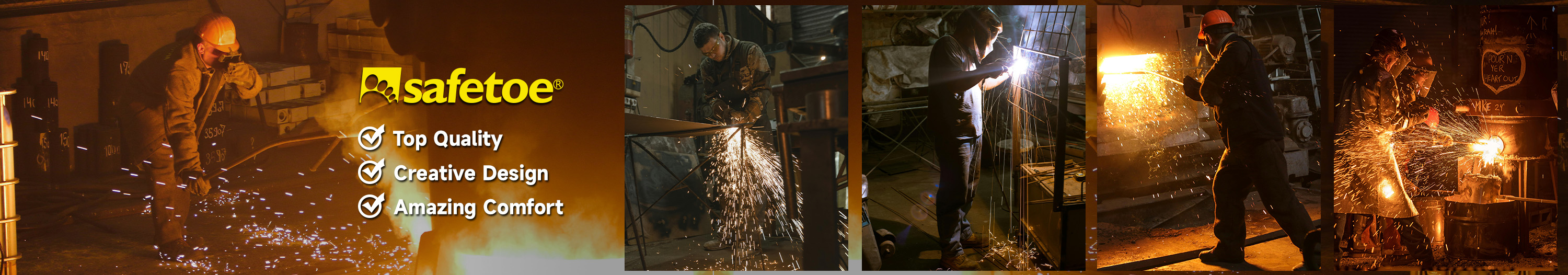 Welding & Foundry & Metal Work Boots Schweiß- und Gießerei- und Metall -Arbeitsstiefel