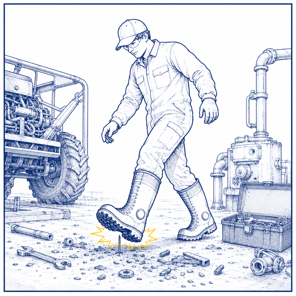Tools and Machinery Hazards in Agricultural Work Wartung