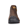 Herren Ledersicherheit Composite Chelsea-Händler Slip auf Knöchel Arbeitsstiefel M-8025nbo
