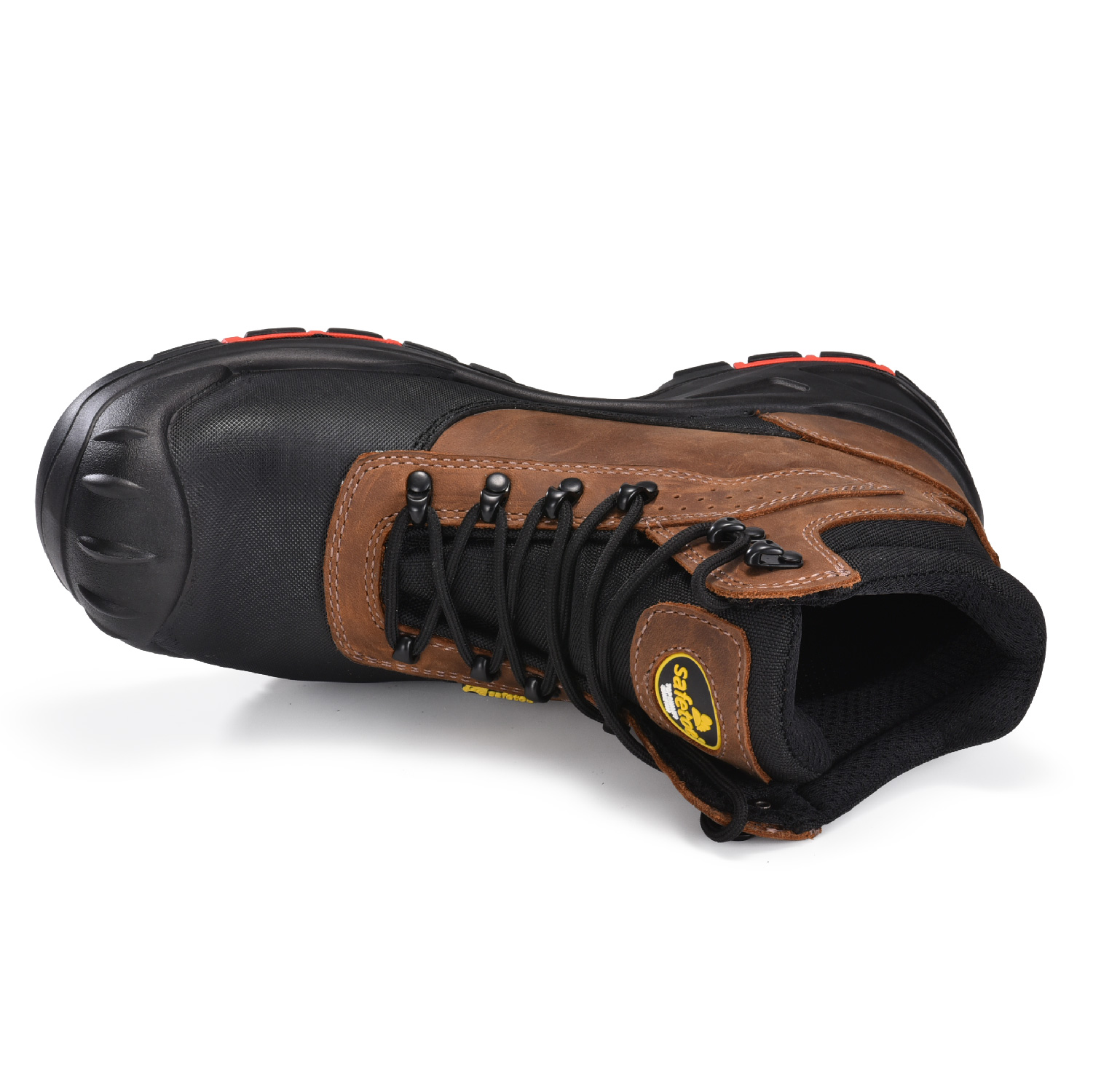 Am bequemsten Nubuck Leder-Schlupfsicherheitsstiefel mit zusammengesetzten Zeh für Männer M-8563