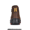 Herren Ledersicherheit Composite Chelsea-Händler Slip auf Knöchel Arbeitsstiefel M-8025nbo