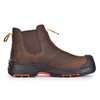 Herren Ledersicherheit Composite Chelsea-Händler Slip auf Knöchel Arbeitsstiefel M-8025nbo