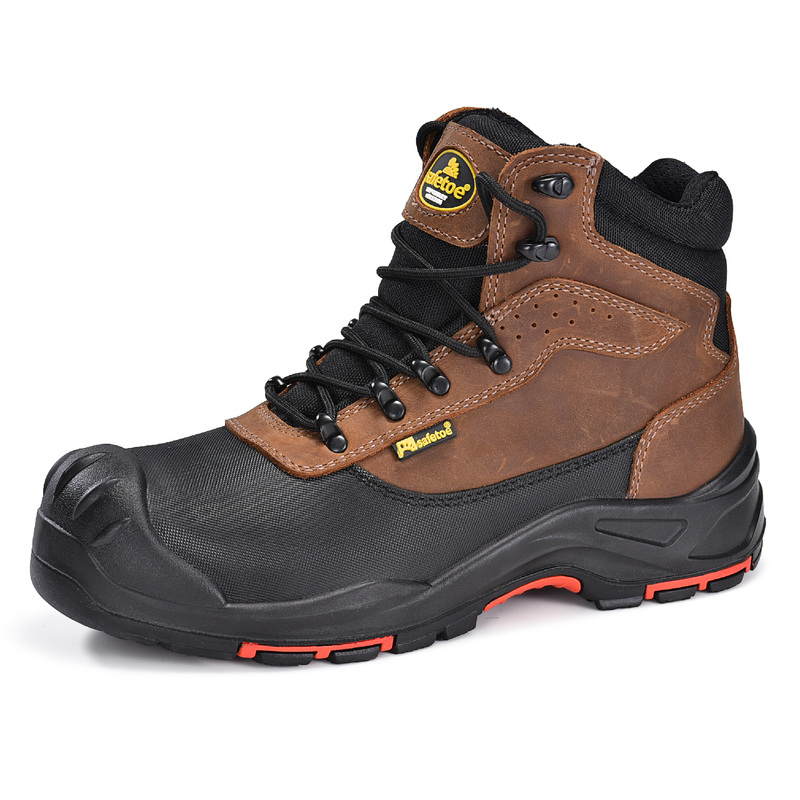 Nubuck Leder-Slip-Resistant am bequemsten Arbeitsstiefel mit zusammengesetzten Zeh für Männer M-8562