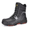 Stahlzehen Winter Sicherheitsstiefel mit warmem Lammfell aus H-9439 ausgekleidet