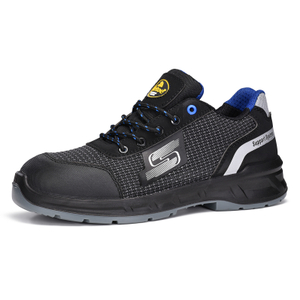 Low-Cut-Schnür-Sicherheitssneaker aus Verbundstoff mit Zehenkappe für Herren und Damen, L-7512, Blau