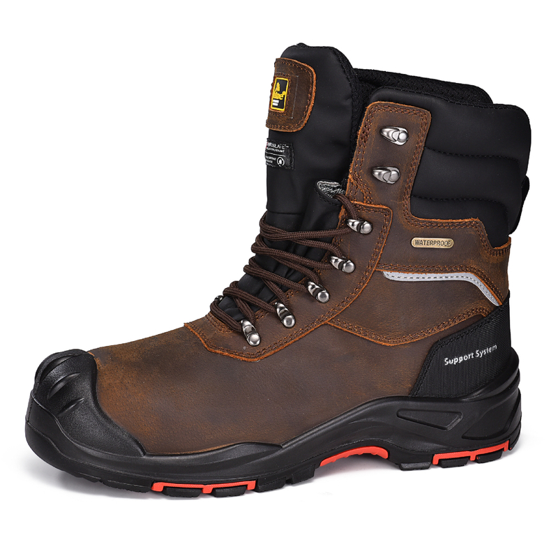 S7 wasserbeständige Kühlraum-Industriesicherheits-Rigger-Arbeitsstiefel H-9552 Braun