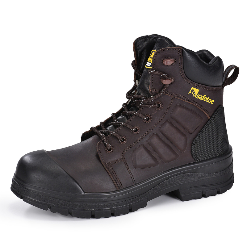 Wasserdichtes haltbares Leder Schnüre-up-Arbeitsstiefel für mich M-8558