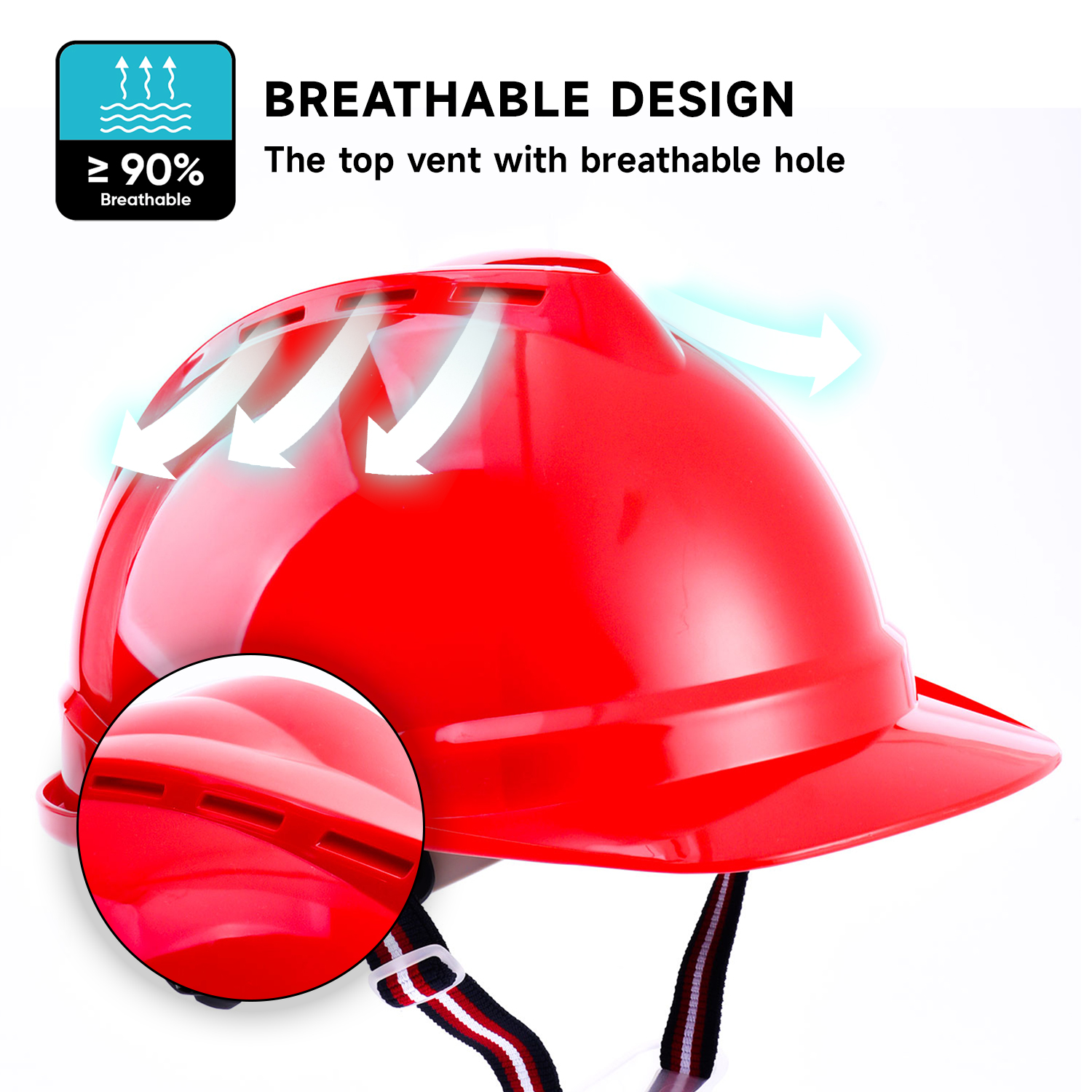 Rote Bauarbeiten Helm W-002 
