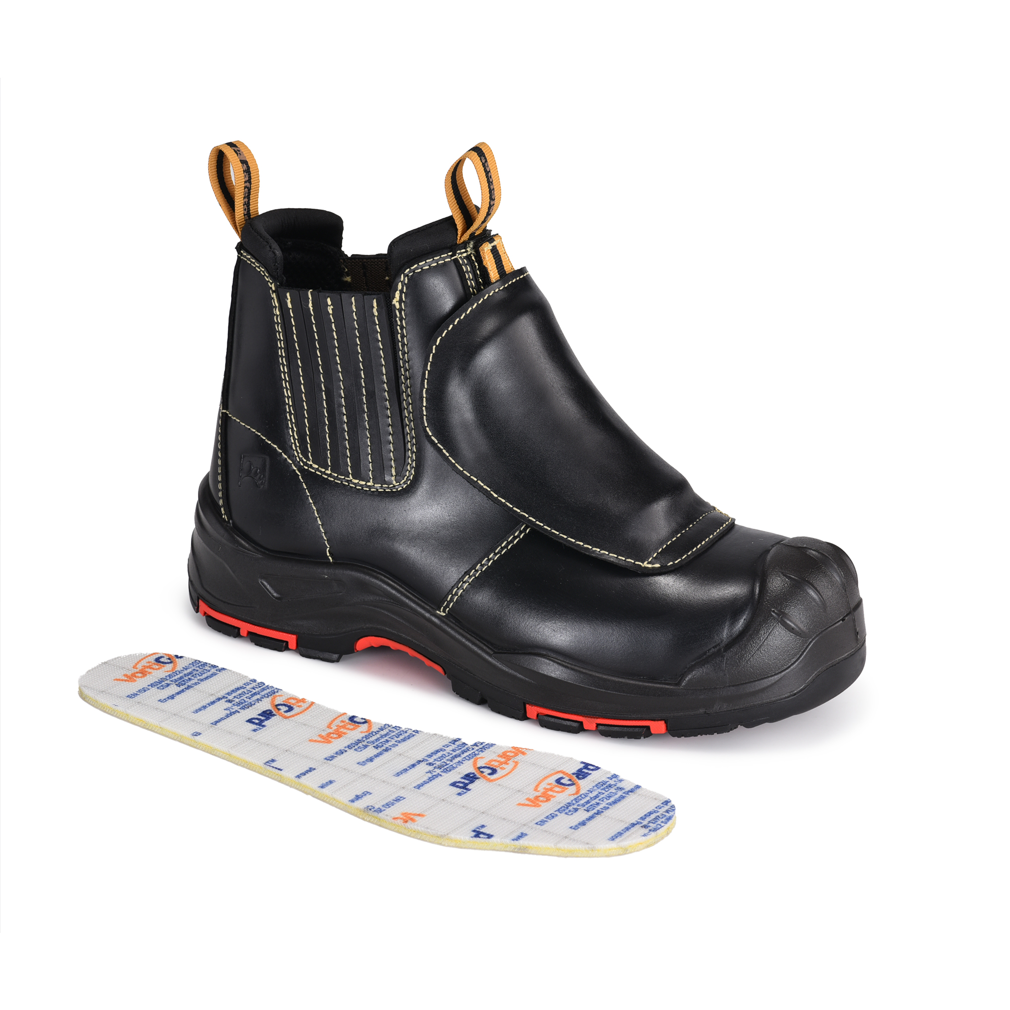 Schweißarbeitsstiefel Bergbau Sicherheitsstiefel Metall kostenlos M-8025NB MP