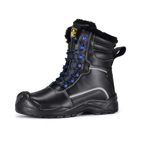 Wasserdichte Arbeitsstiefel für den extremen Winter, natürliches Wollfutter, rutschfeste Eis-Grip-Außensohle H-9550 IceShield Pro