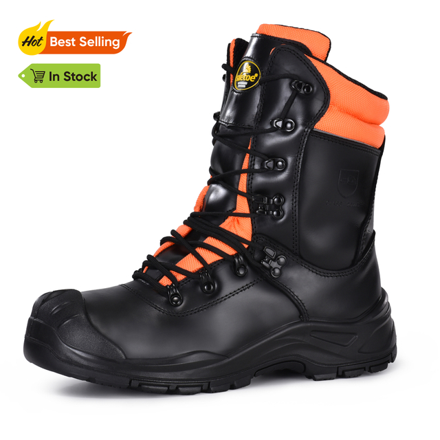Leichte Kettensägen -Logger -Sicherheitsstiefel Spitze zu Toe LMZ9051088 