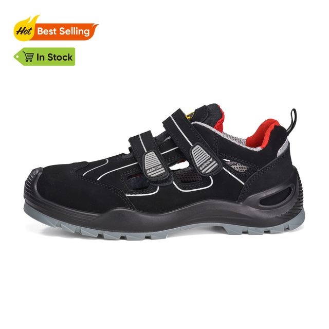 Leichte Ledersicherheit Sandalen Arbeiten Schuh mit Verbundzehenkappe S1P L-7518