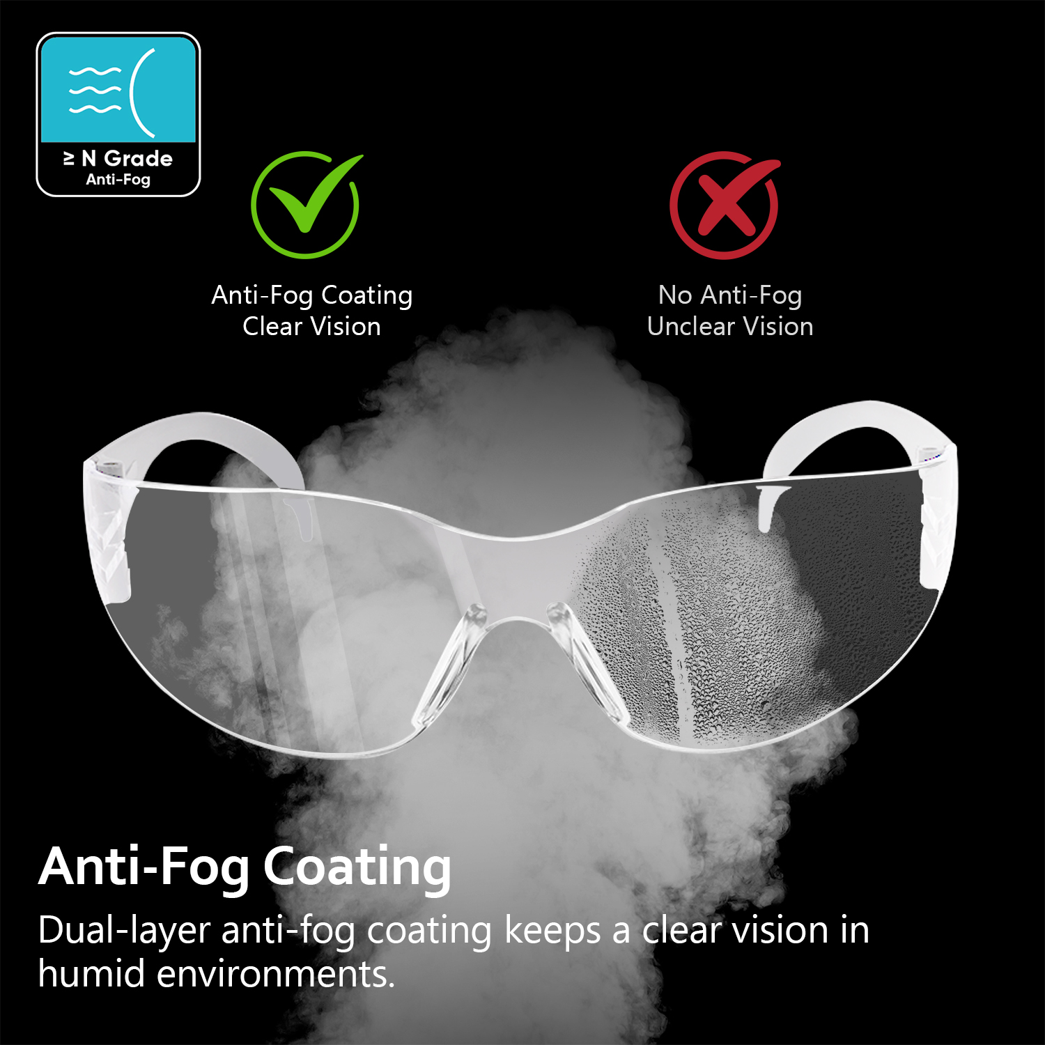 FEEFE VERSCHAFT ANSI Z87 zugelassene Sicherheitsbrille SG001