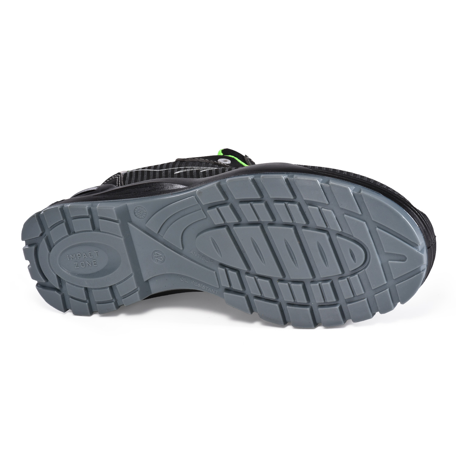 Leichtes Gewichtsstil Stoff Sicherheit Schuhe-L7530 Grün