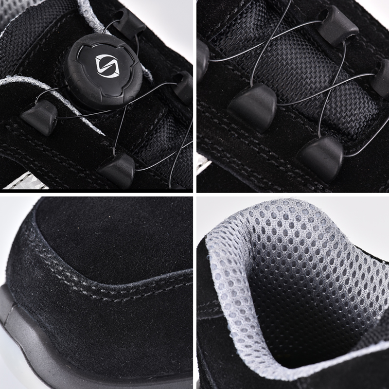 Sporty Metal Free S1P-Sicherheitsschuhe mit Twist Lock System L-7329