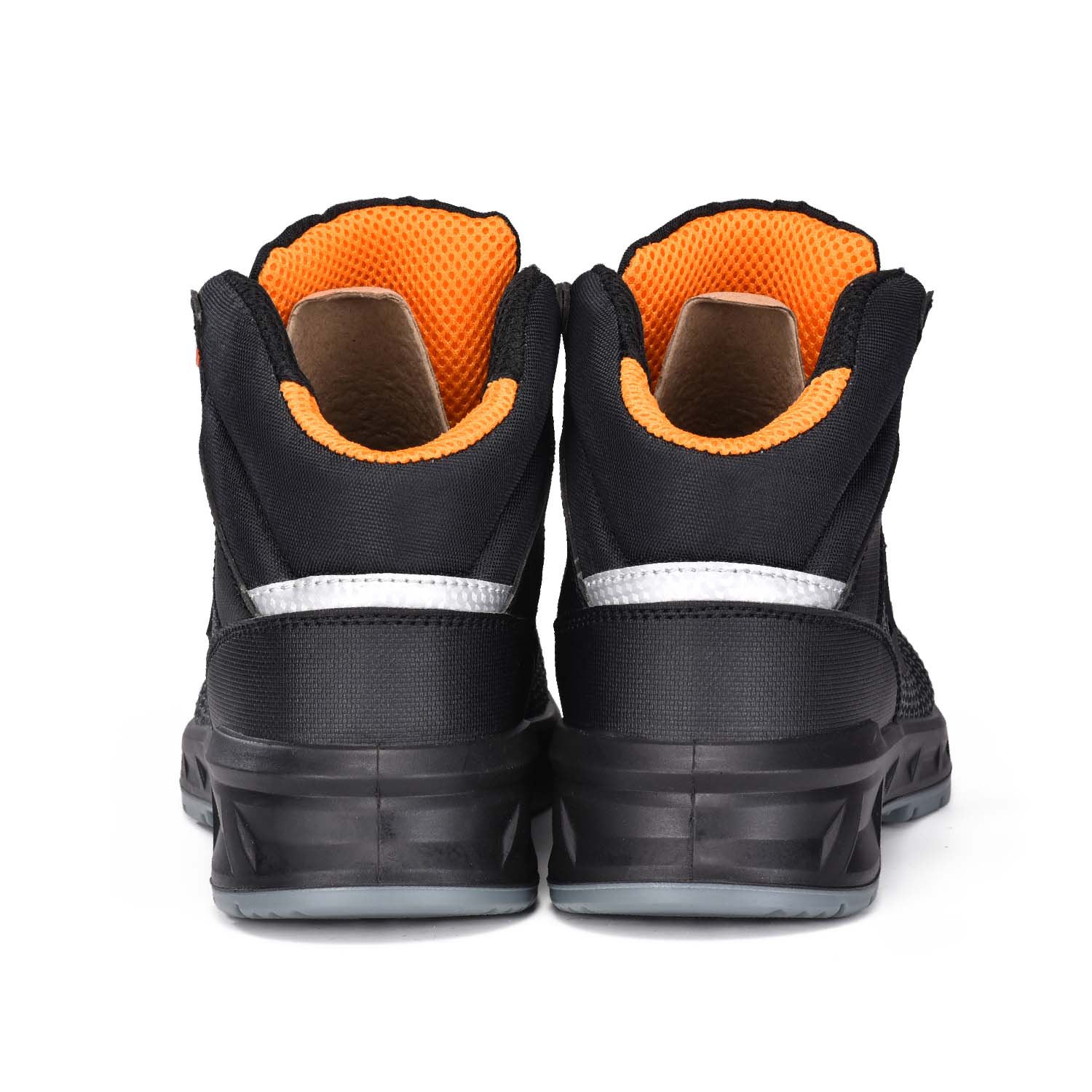 Schnür-up Low geschnittene Schnürböden-Verbundtüren-Arbeitstrainer Männer & Frauen M-8571 Orange