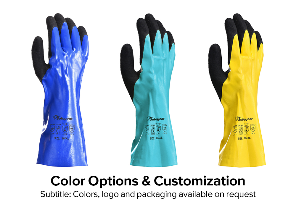 Chemikalien- und ölbeständige Arbeitshandschuhe NSL1868