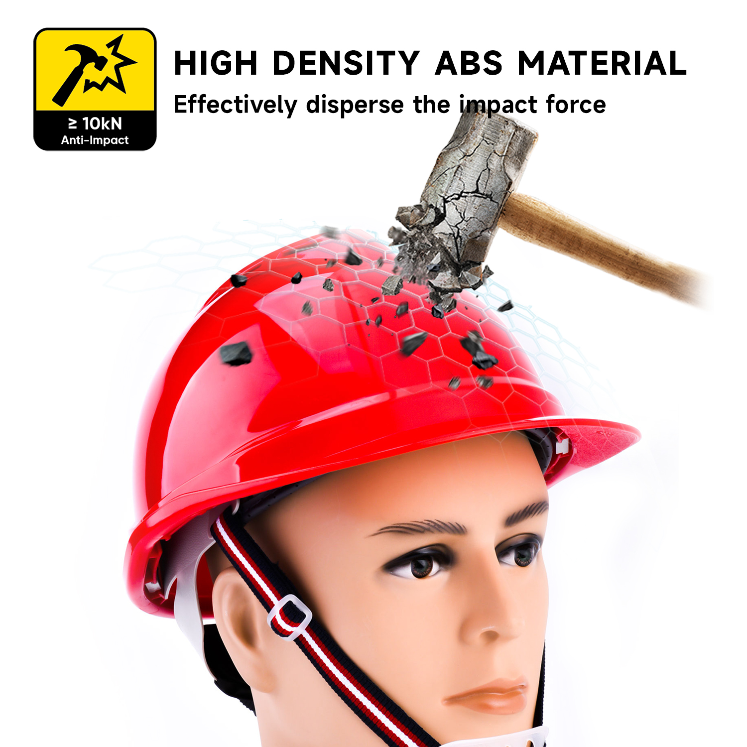 Rote Bauarbeiten Helm W-002 