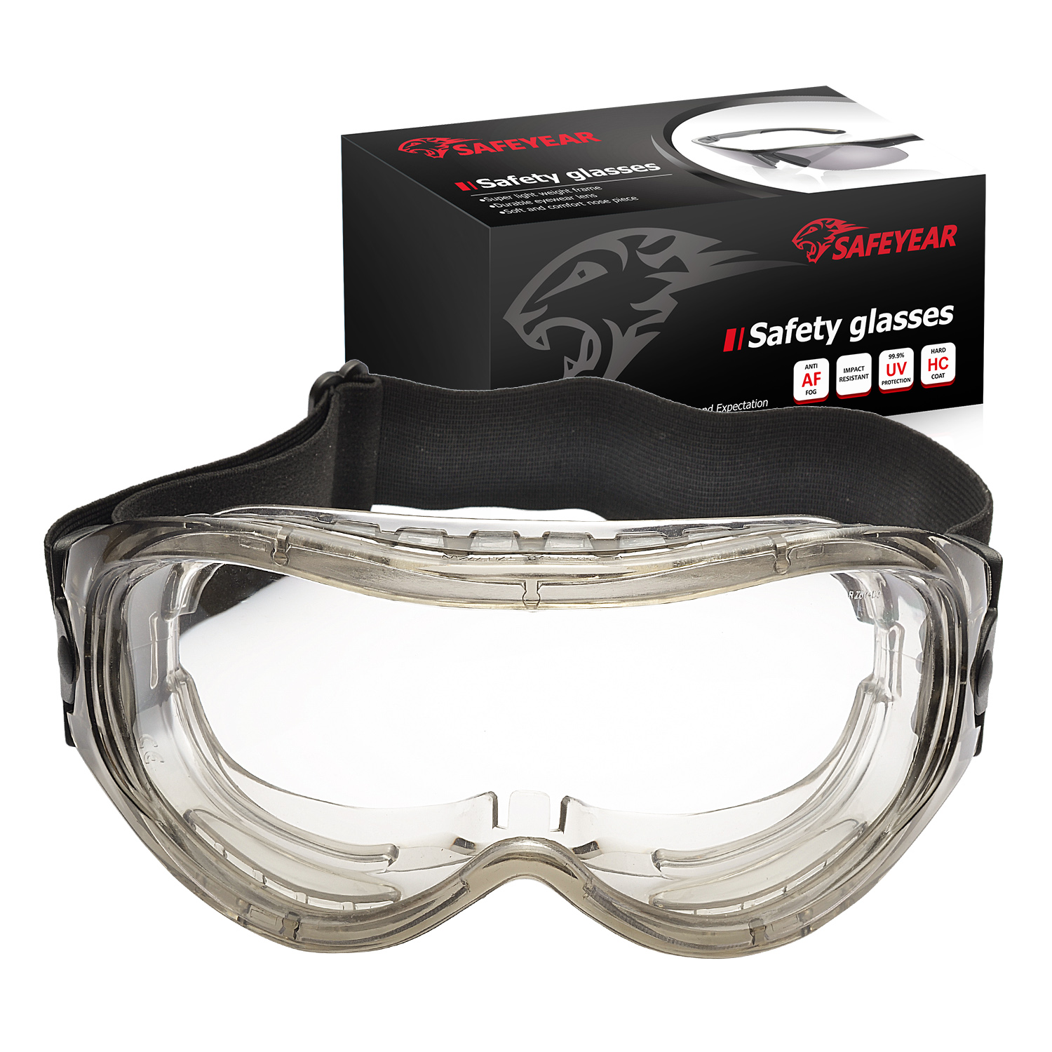 Überbrille Klare Schutzbrille SG007