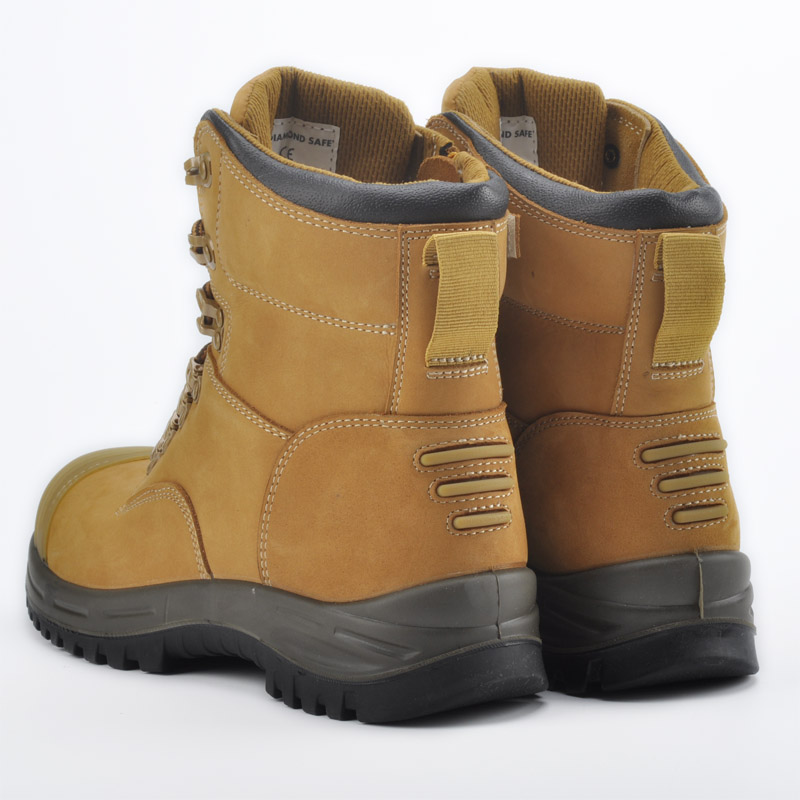 Industrielle Sicherheitsarbeitsstiefel aus Leder M-8364 Braun