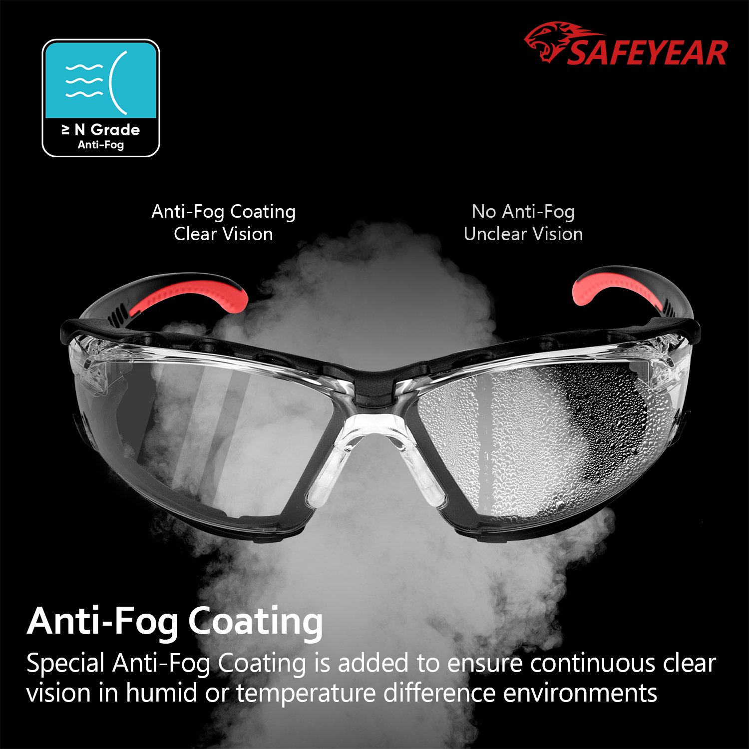  Schutzsicherheitsbrille für Frauen SG037 rot