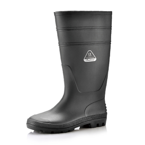 PVC-Regengummi-Stiefel W-6036 Schwarz