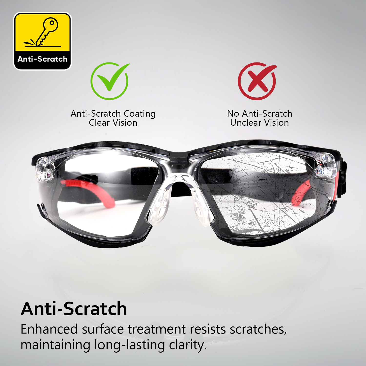  Schutzsicherheitsbrille für Frauen SG037 rot