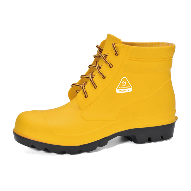 Stahlzehen Regenstiefel W-6050 Gelb