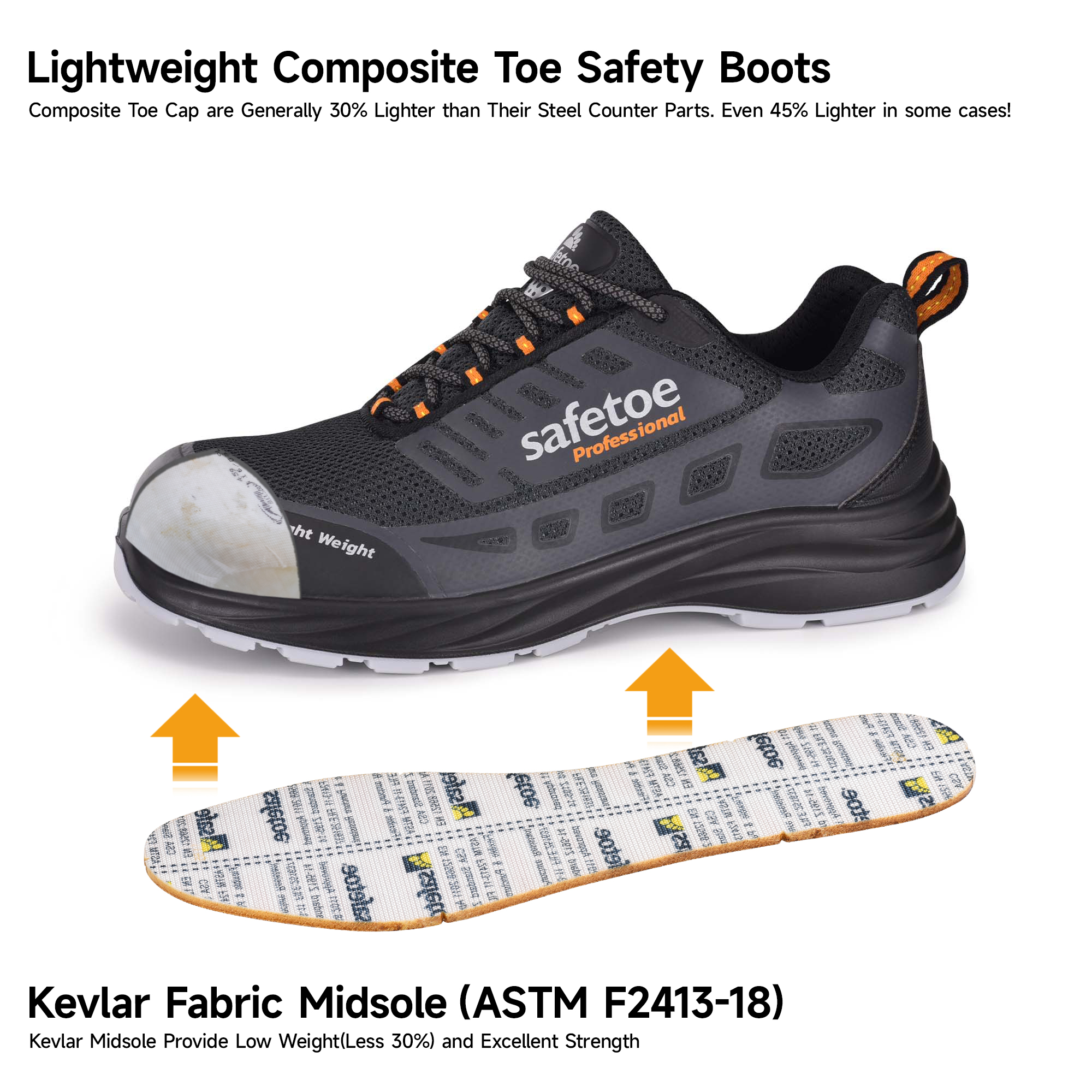 4-composite toe safety shoes