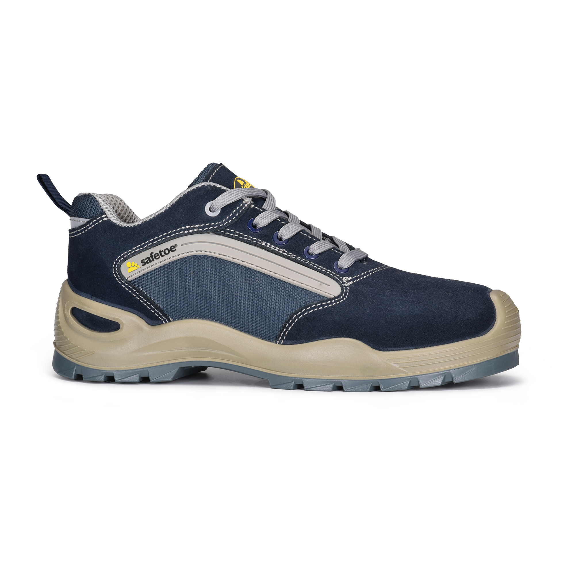 Leichtes Stahl Zehenlager & Logistik Sicherheitsschuhe L-7296 Blau