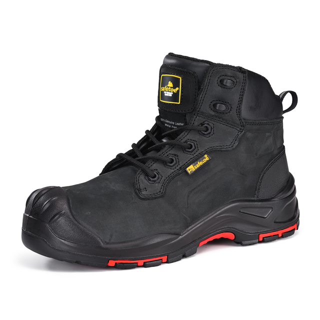 Arbeitsstiefel Metallfreies Öl und rutschfantes überlegene Metallfreie Sicherheitsstiefel M-8552 Schwarz