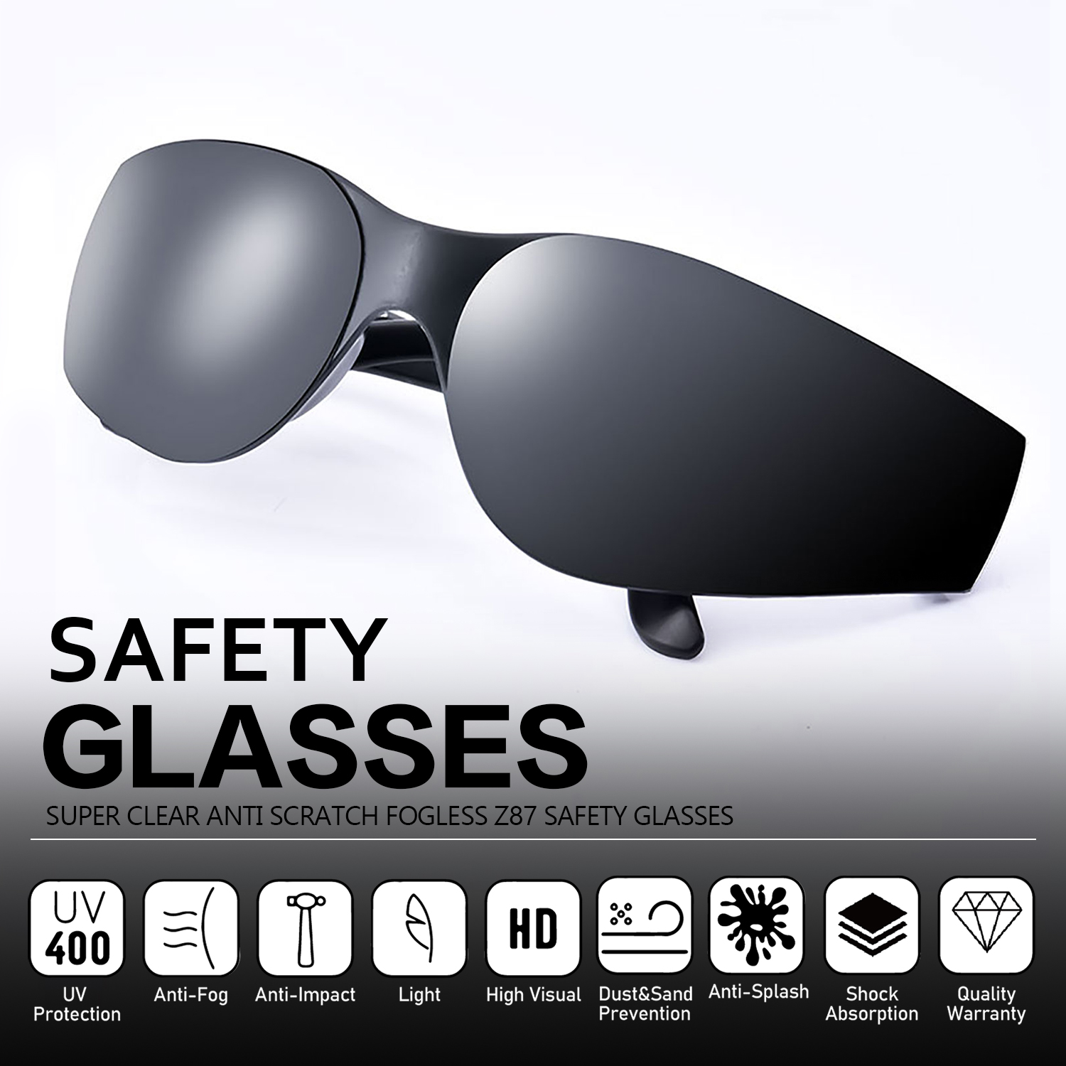 Schutzsicherheit Sonnenbrille SG001 Schwarz