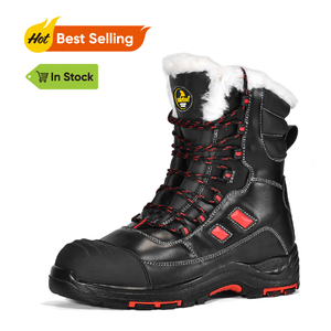 Ready Stock Winterarbeitsstiefel mit warmem Pelz H-9550