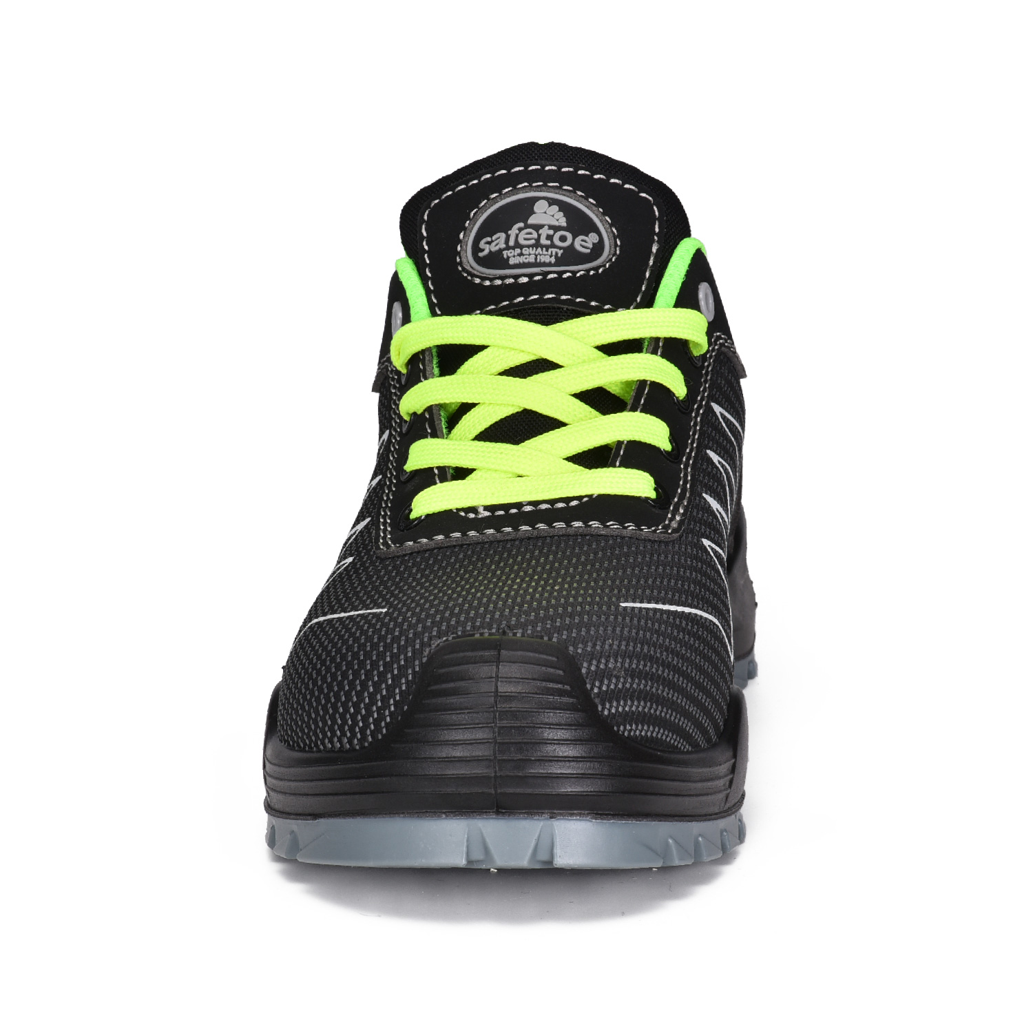 Leichtes Gewichtsstil Stoff Sicherheit Schuhe-L7530 Grün
