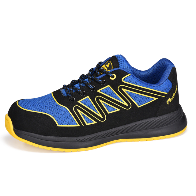 Leichte und atmungsaktive Sicherheitsschuhe aus Nylongewebe L-7537 Blau