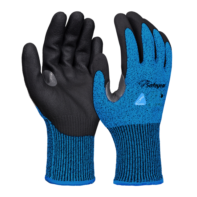 Bauarbeitshandschuhe Schnittfeste Sicherheitsarbeitshandschuhe PD8045 Blau