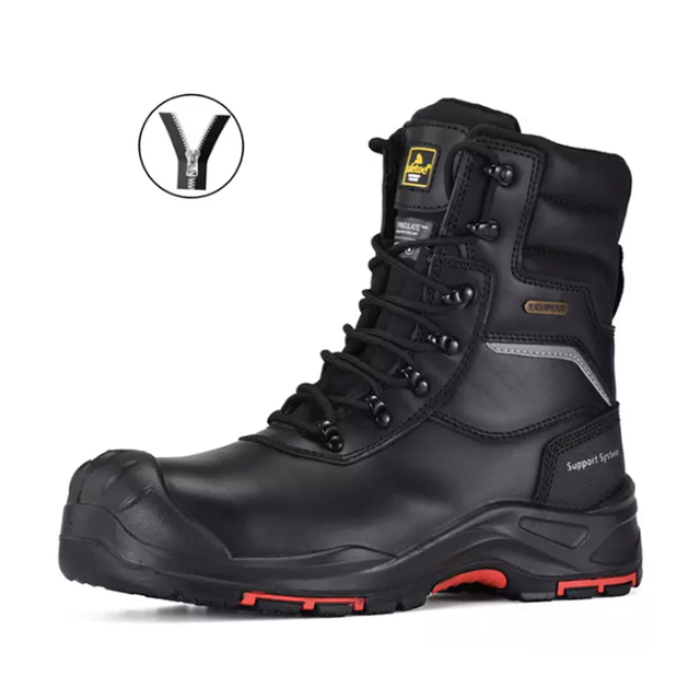 Wasserbeständige Arbeitsstiefel ölbeständig für Männer Arbeiter H-9552 Reißverschluss