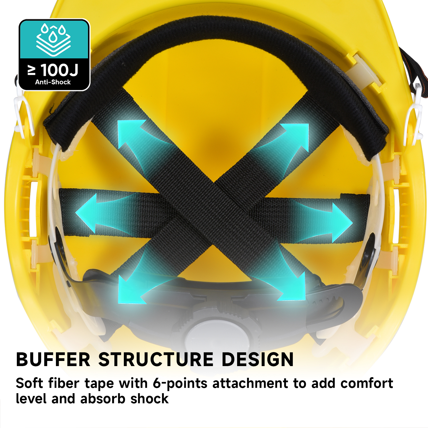 Schutzhelm für Bergbau und Untertagebau mit Stirnlampe und reflektierenden Streifen