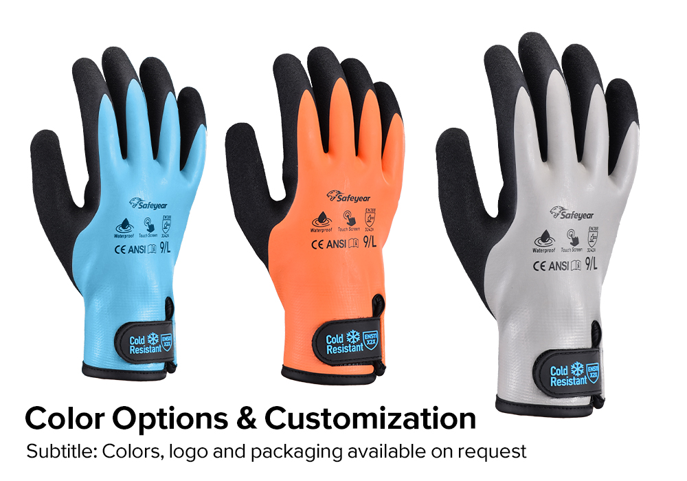 Wasserdichte Arbeitshandschuhe für kaltes Wetter | Thermisch isoliert