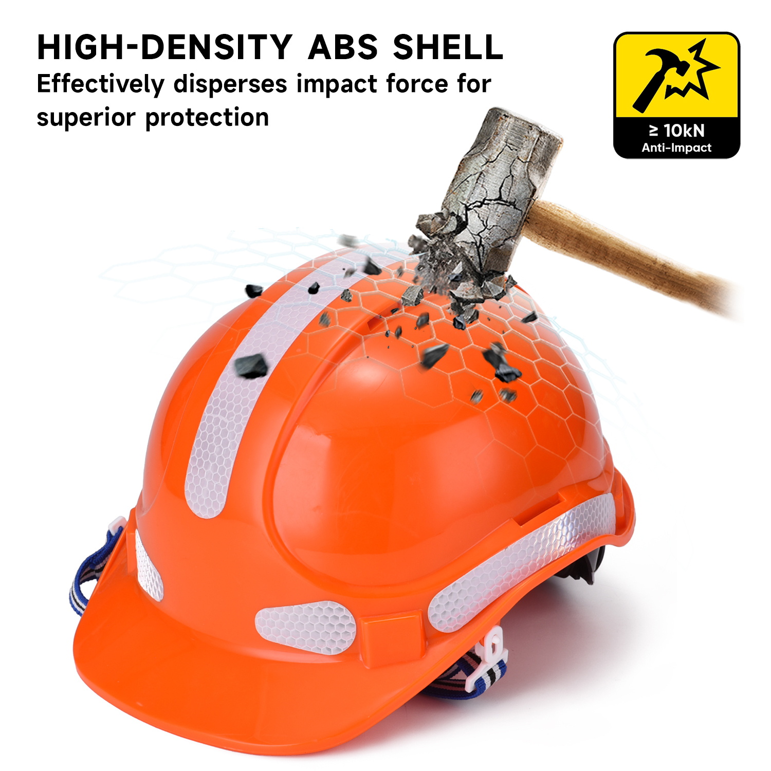  Belüfteter Schutzhelm mit Ohrenschützer-Gehörschutz