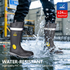 Regenstiefel für Mann wasserdichte S5 Stahlzehen PVC-Stiefel W-6055 Aqua Guarder