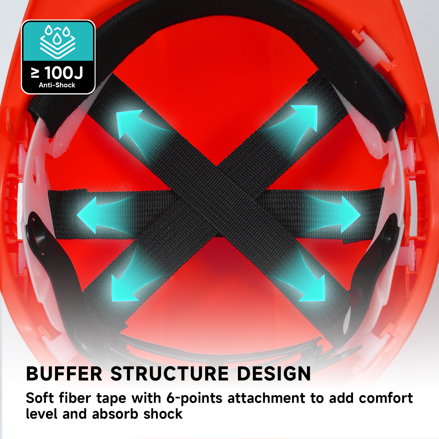 Rote Bauarbeiten Helm W-002 