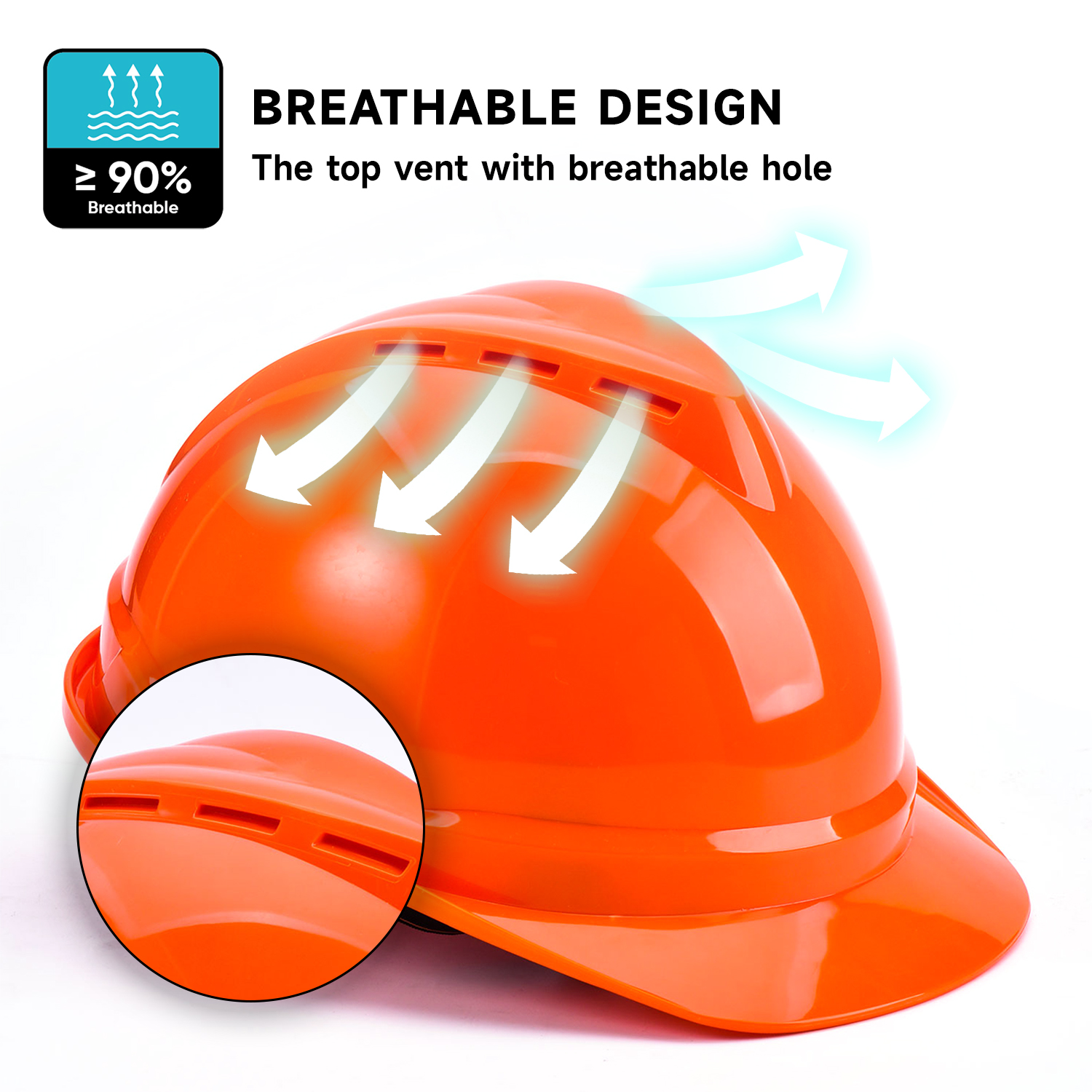 Anti-Smash-Arbeitshelm W-002 Orange