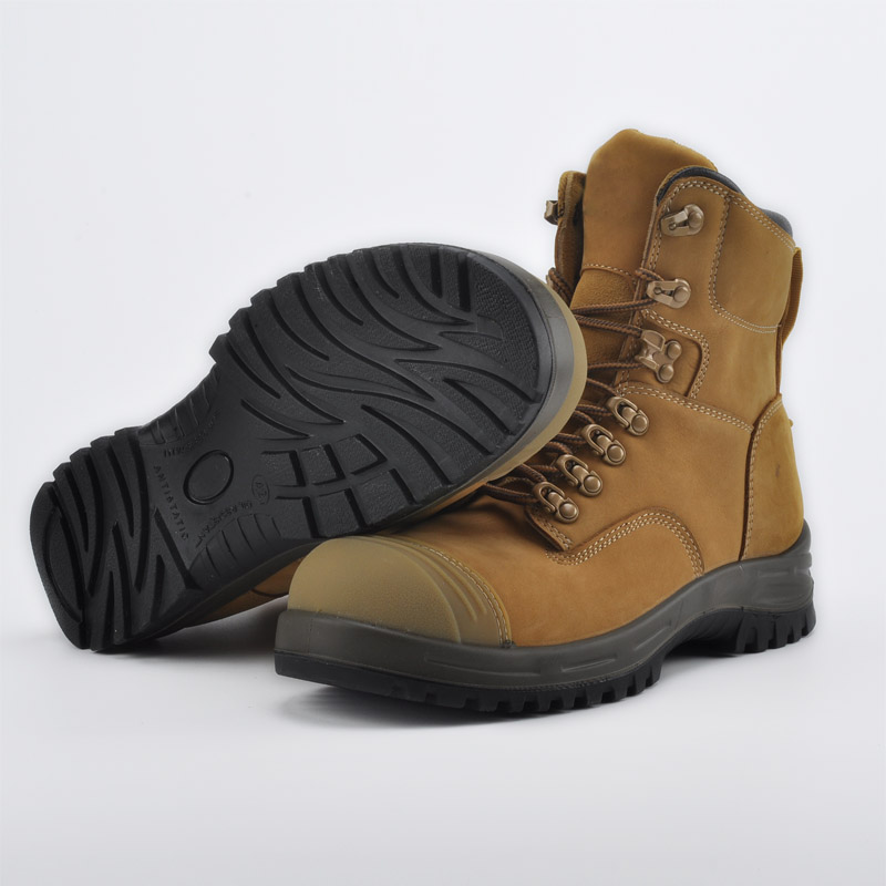 Industrielle Sicherheitsarbeitsstiefel aus Leder M-8364 Braun