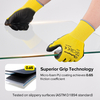 PU beschichtete Hochleistungsarbeit Handschuhe PN8003 Gelb