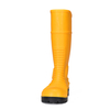 Gelbe Bergbau-PVC-Sicherheitsregenstiefel mit Stahlkappe W-6055 Gelb