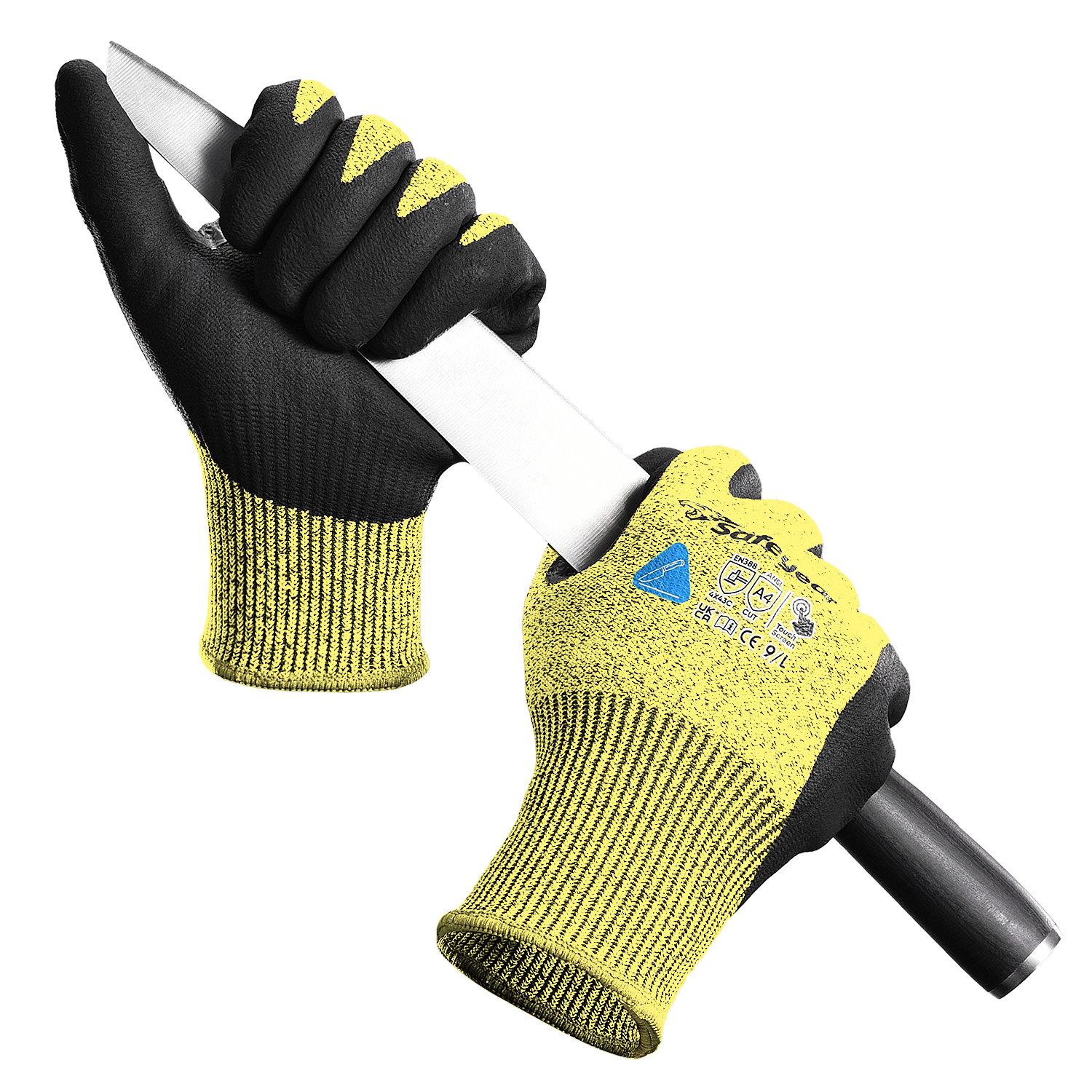 Schnittfeste Sicherheitsarbeitshandschuhe PD8045 Gelb
