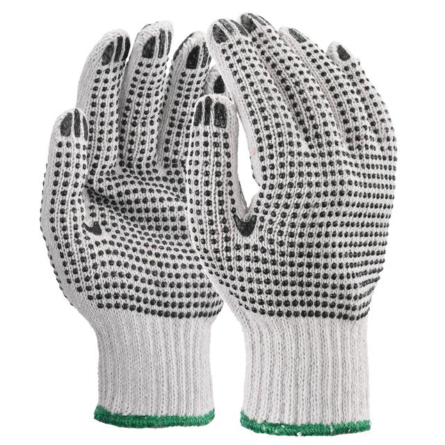 Sicherheitsarbeitshandschuhe mit PVC-Punkten FL-7259