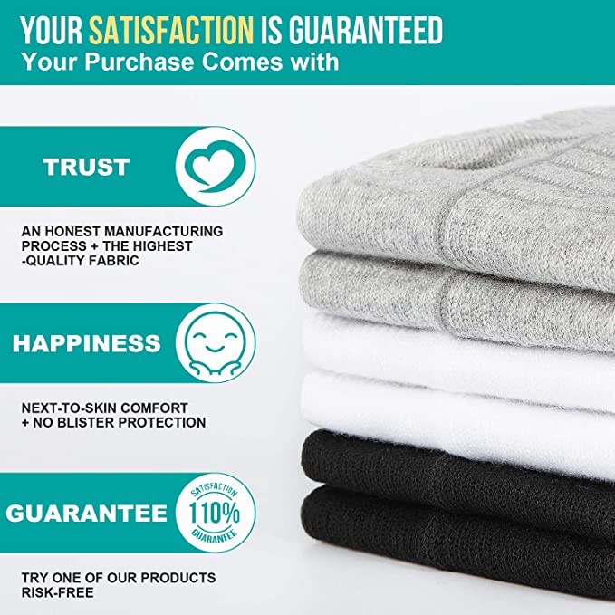 Antibakterielle Arbeitssocken aus 100 % Baumwolle von Safetoe – 7 Paar