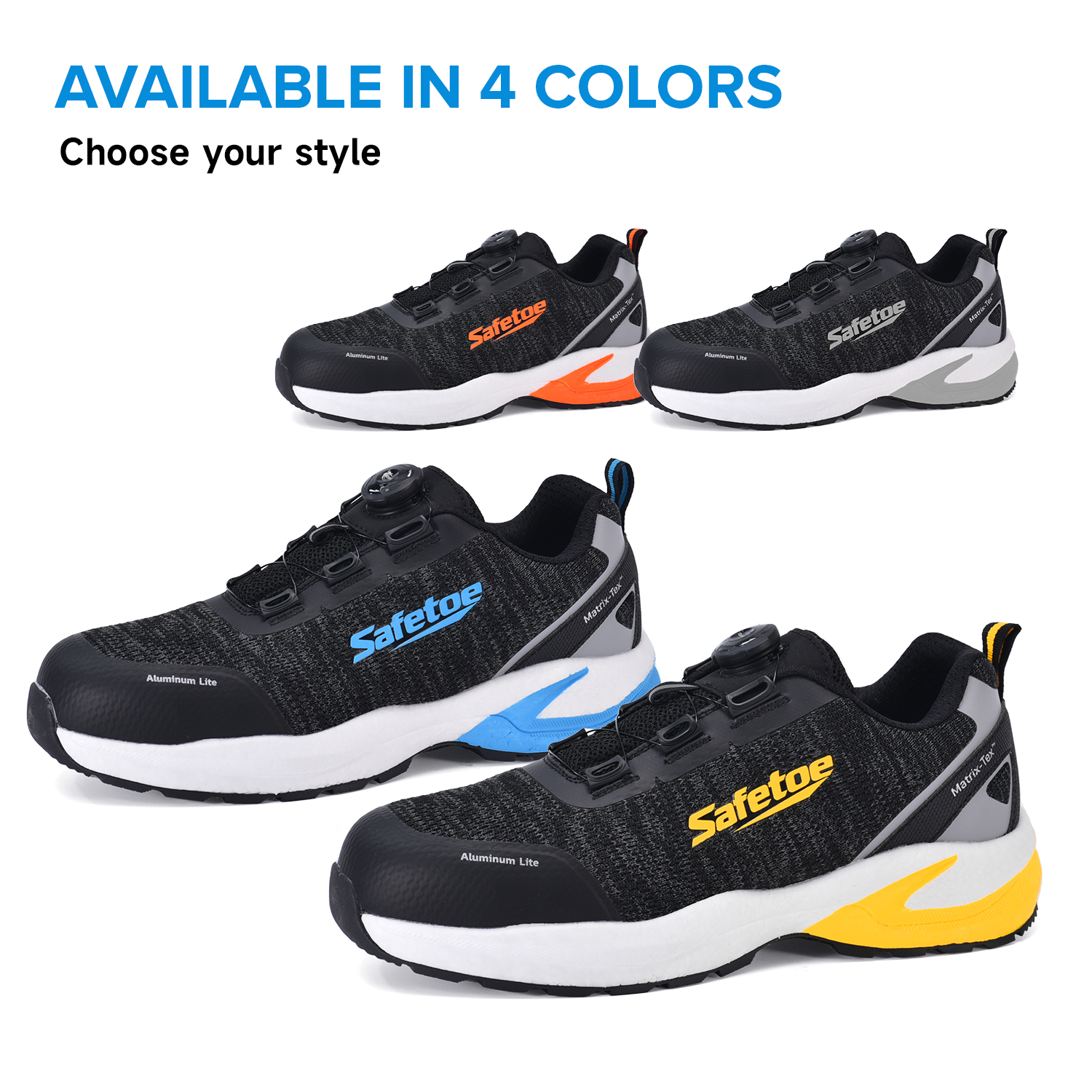 Sommer-Arbeitssicherheitsschuhe mit Aluminiumkappe, rutschfest, für Logistikarbeiter, L-7609, Gelb